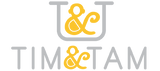 Tim and Tam baby sheets logo
