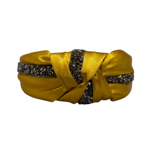 MUM's CORNER - ADE KNOT EMBELLISHED HEADBAND IN GLOSS SATIN