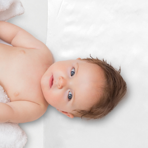Mane Satin and Organic Jersey Cotton Crib Fitted Sheet