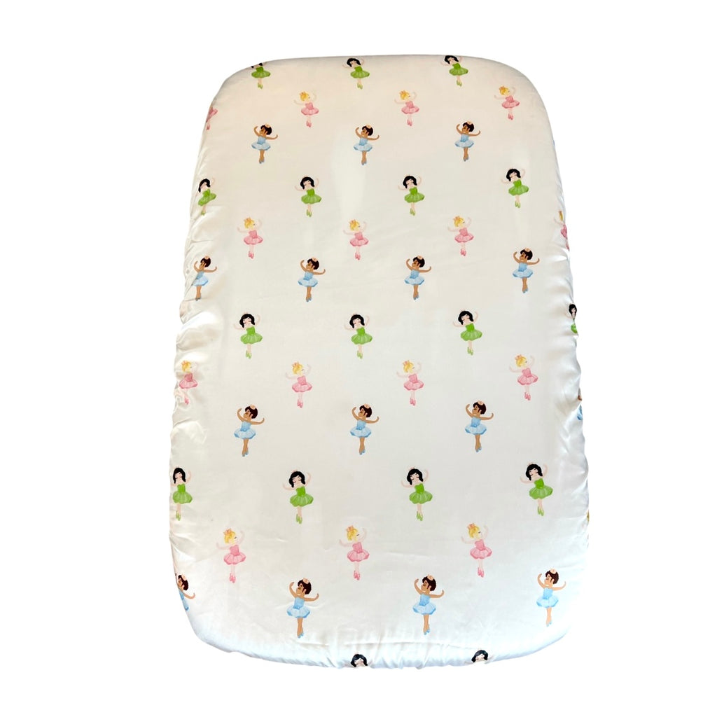 ballerina satin crib sheets fits chicco next to me and other bedside crib